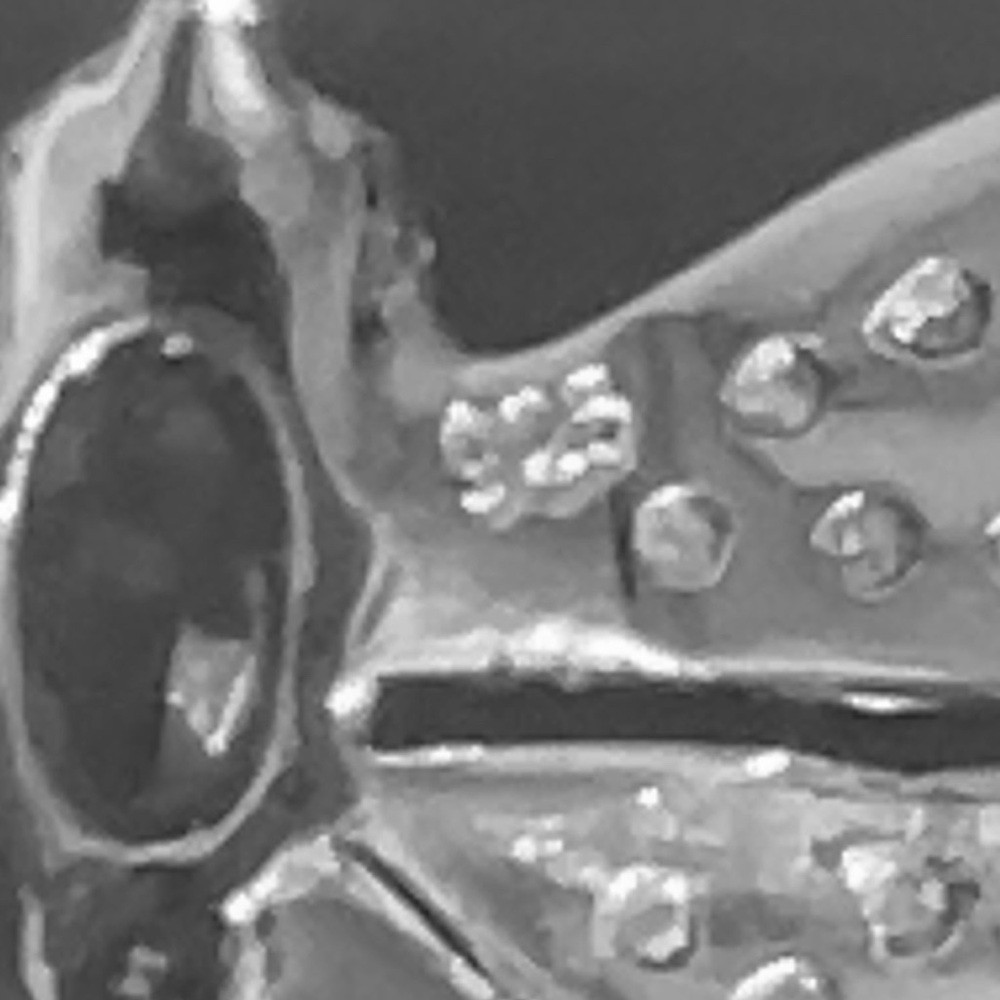 Sterling Silver Peridot and Diamond Accent Dragonfly Pendant - Picture 4 of 5